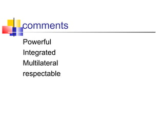 comments
Powerful
Integrated
Multilateral
respectable
 