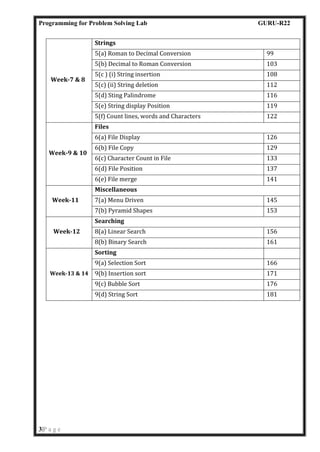 PPS_Lab_Manual_2023-24[1] of Programming for problem solving | PDF
