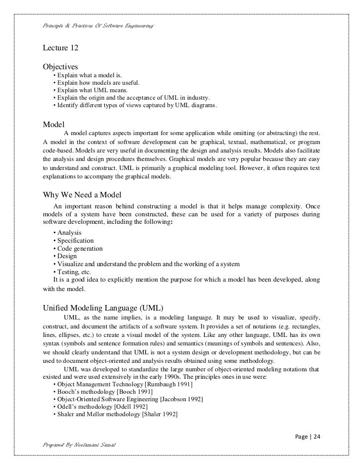 software engineering notes for cse/it fifth semester