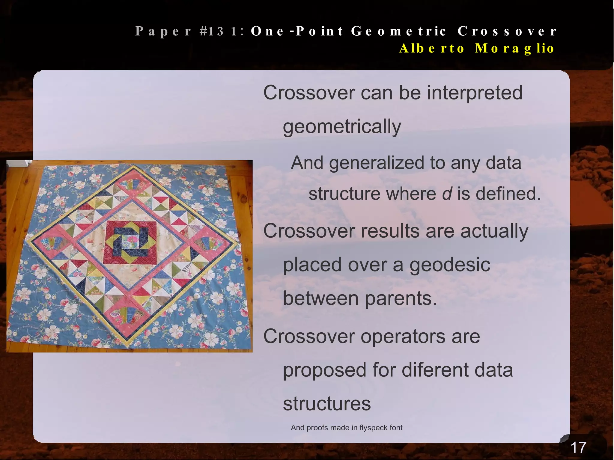MOEA using returns + statistical significance of rule. 