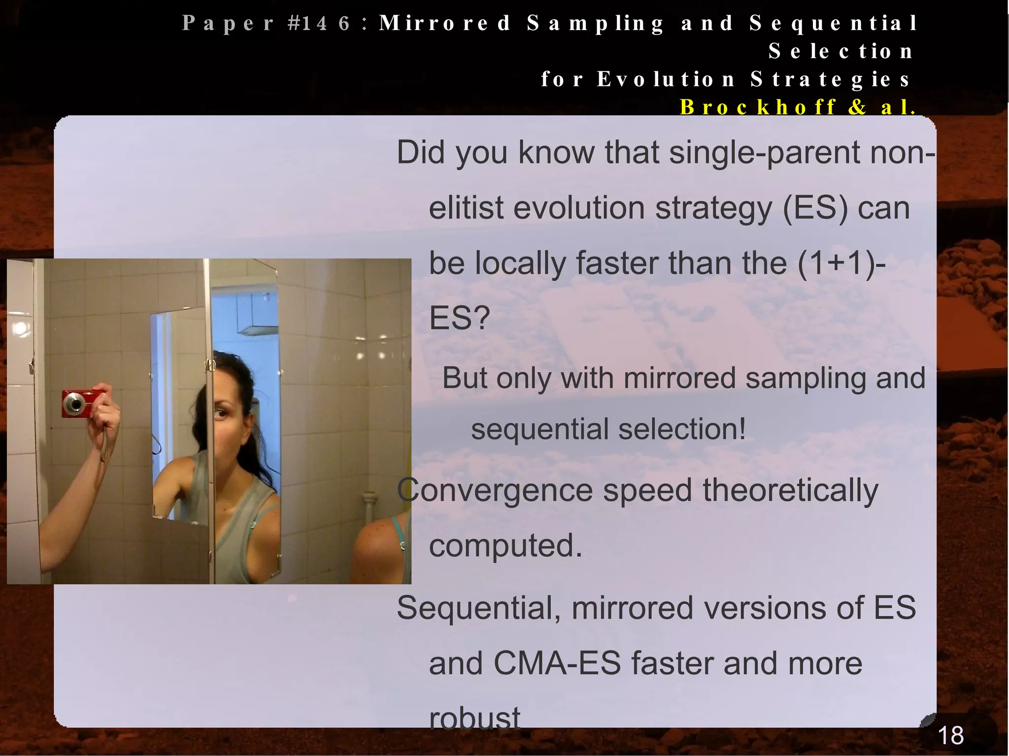 Encouraring results! 