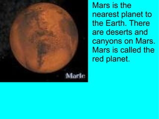 Introduction Of Mars Pp Solar System Blanca y Marta 6th B | ODP