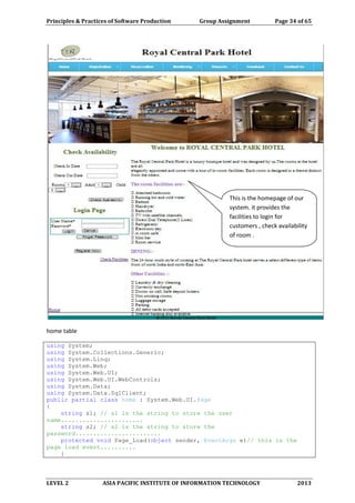 Online Hotel Room Booking System | PDF
