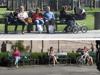 Benches are artifacts, the purpose of which is to punctuate architectural photographs.  They are not so good for sitting.PROJECT FOR PUBLIC SPACES