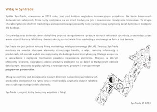 Plan marketingowy Syntrade