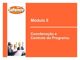 Módulo 5


Coordenação e
Controle do Programa.
 