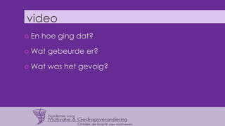 Presentatie Stijn Merendonk en drs. Roel Wingbermühle - It takes ...
