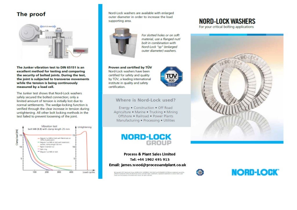 Nord Lock Washers The locking washer that works english