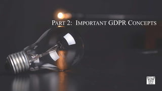 PART 2: IMPORTANT GDPR CONCEPTS
 