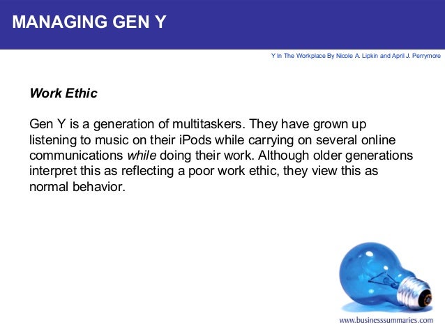 gen y work ethic