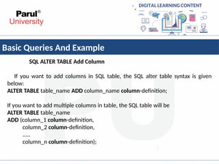 Query For Alter Table In Sql PPT-05010102DS01-4.pptx rdmbms rdmbmsrdmbms | PPTX
