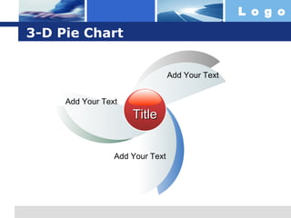 3-D Pie Chart Title Add Your Text Add Your Text Add Your Text 
