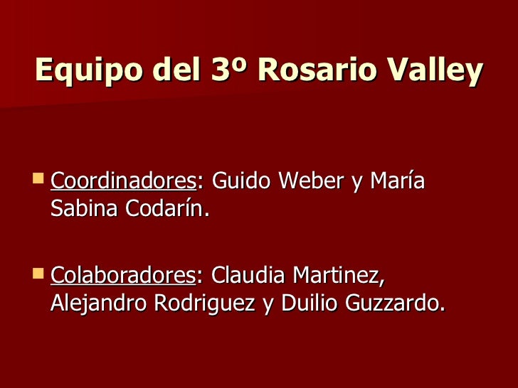 3º Rosario Valley