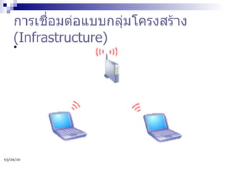 การเชื่อมต่อแบบกลุ่มโครงสร้าง  (Infrastructure) 
