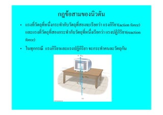 ก F
          ก       ก               กF    ก (action force)
              ก       ก            กF     ก (reaction
force)
     กก   ก               ก   ก               ก
 