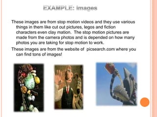 Character Stop Motion Examples Stop-motion Animation | PPTX