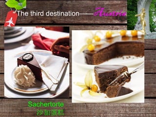 The third destination—— Austria Sachertorte 沙加蛋糕   