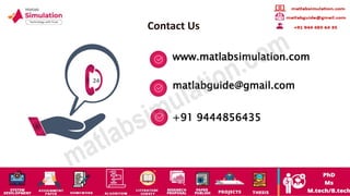 Contact Us
24
www.matlabsimulation.com
+91 9444856435
matlabguide@gmail.com