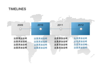 2009 2010 2011 2012 这里添加说明 这里添加说明 这里添加说明 这里添加说明 这里添加说明 这里添加说明 这里添加说明 这里添加说明 这里添加说明 这里添加说明 这里添加说明 这里添加说明 这里添加说明 这里添加说明 这里添加说明 这里添加说明 TIMELINES 