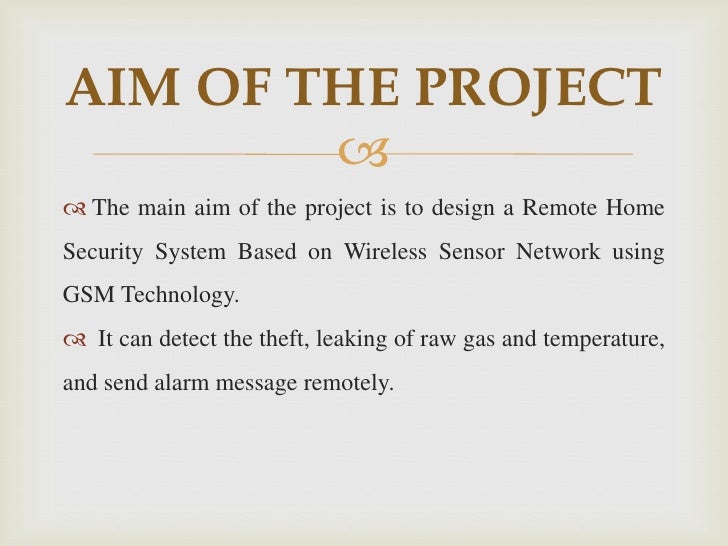 Home security system projects Home security system projects