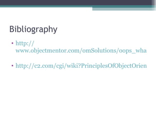 principles of object oriented class design | PPT