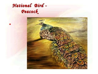 National Bird -
       Peacock

•
 