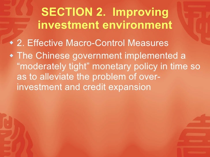 The Improving Business Environment in China