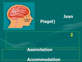 Jean
      Piaget)


                  2


Assimilation

Accommodation
 