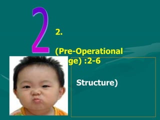 2.

(Pre-Operational
Stage) :2-6

     Structure)
 