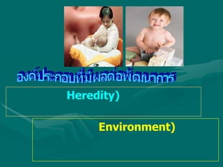 Heredity)

     Environment)
 