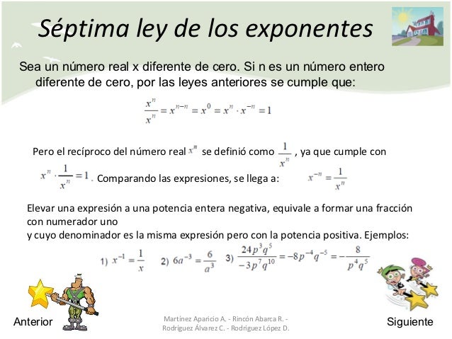 Leyes de los Exponentes