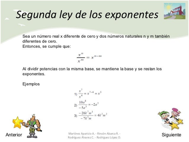 Leyes de los Exponentes