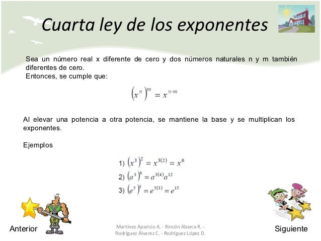 Leyes de los Exponentes