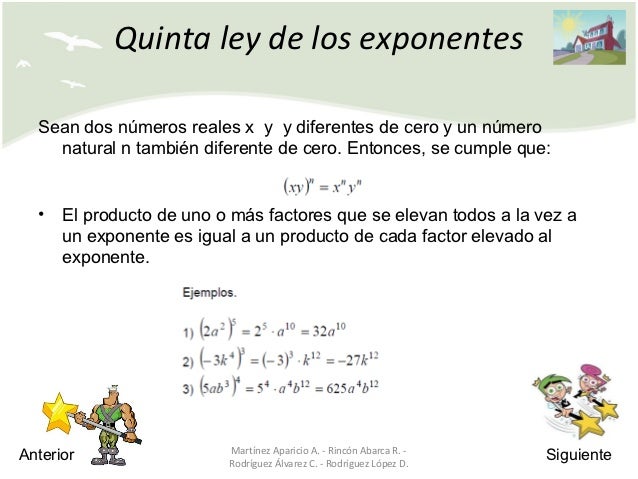 Leyes de los Exponentes