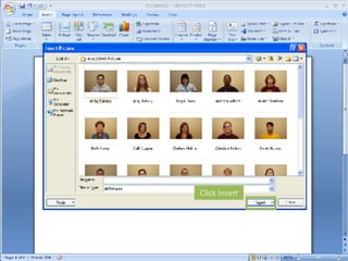 Click Insert 
