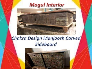 Chakra Design Manjoosh Carved Sideboard