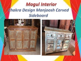 Chakra Design Manjoosh Carved Sideboard