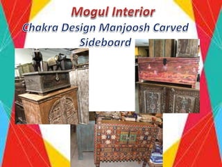 Chakra Design Manjoosh Carved Sideboard
