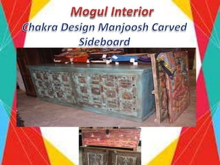 Chakra Design Manjoosh Carved Sideboard