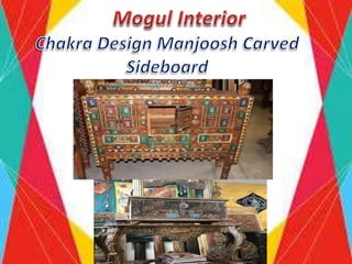 Chakra Design Manjoosh Carved Sideboard