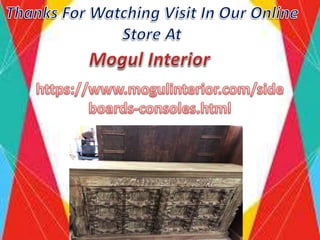 Chakra Design Manjoosh Carved Sideboard