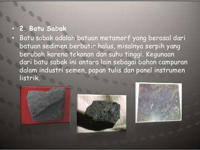 PPT Contoh batuan metamorf