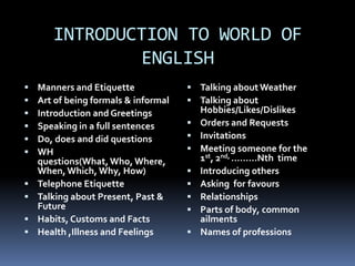Introduction Manner iceindiapvt | PPTX