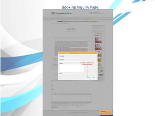 Booking Inquiry Page
 