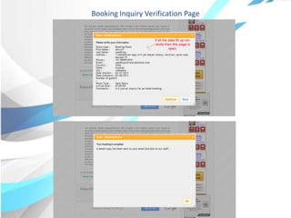 Booking Inquiry Verification Page
 