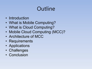 Mobile Cloud Computing | PPTX