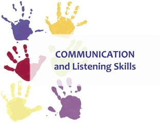 COMMUNICATION
and Listening Skills
 
