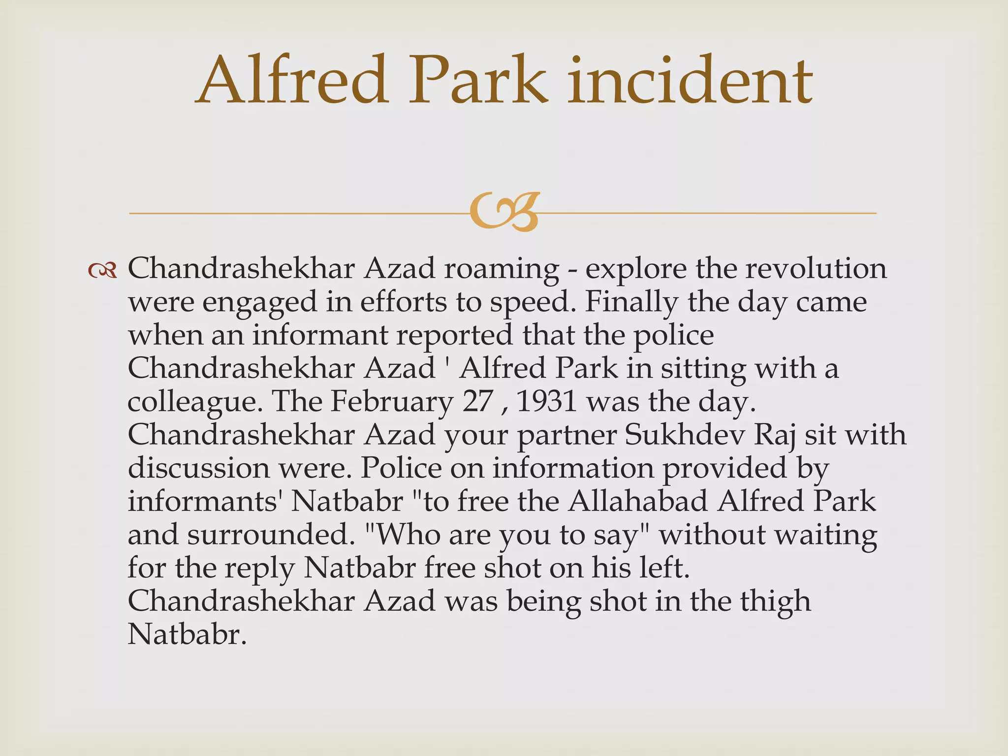 Chandra Shekhar Azad | PPTX