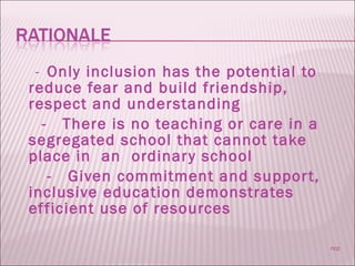 Inclusive education | PPT