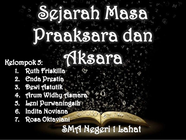 Sejarah Masa Pra aksara dan Masa Aksara